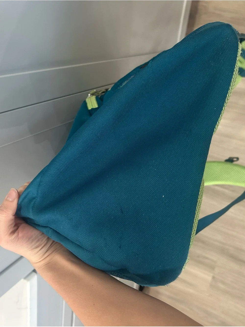 The North Face Vault Teal Green Pink FlexVent Laptop Backpack School Bag